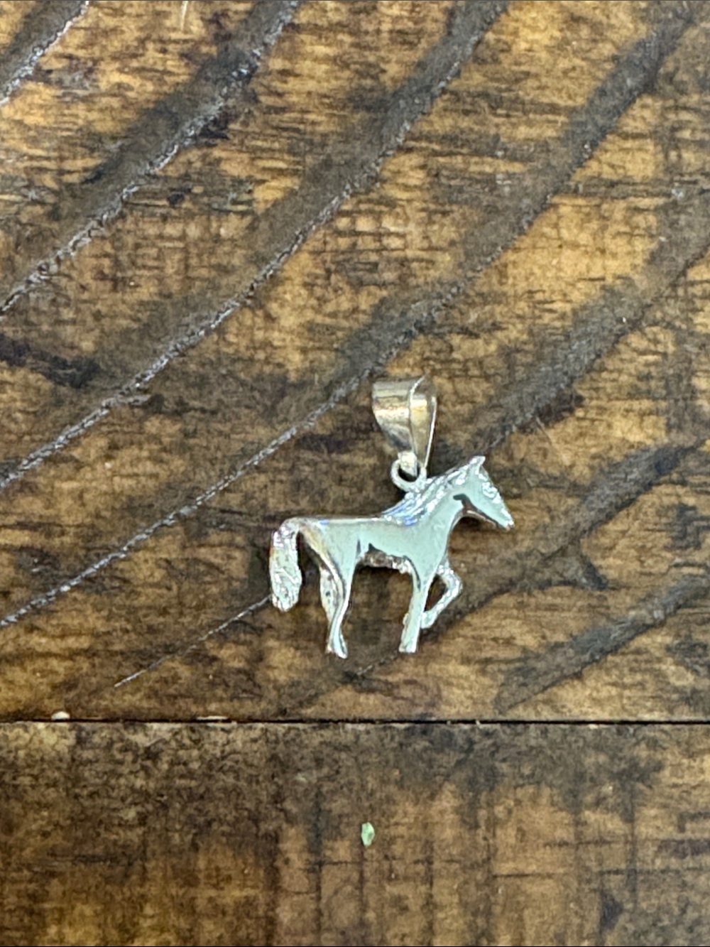 Sterling Silver Horse Pendant - Silver